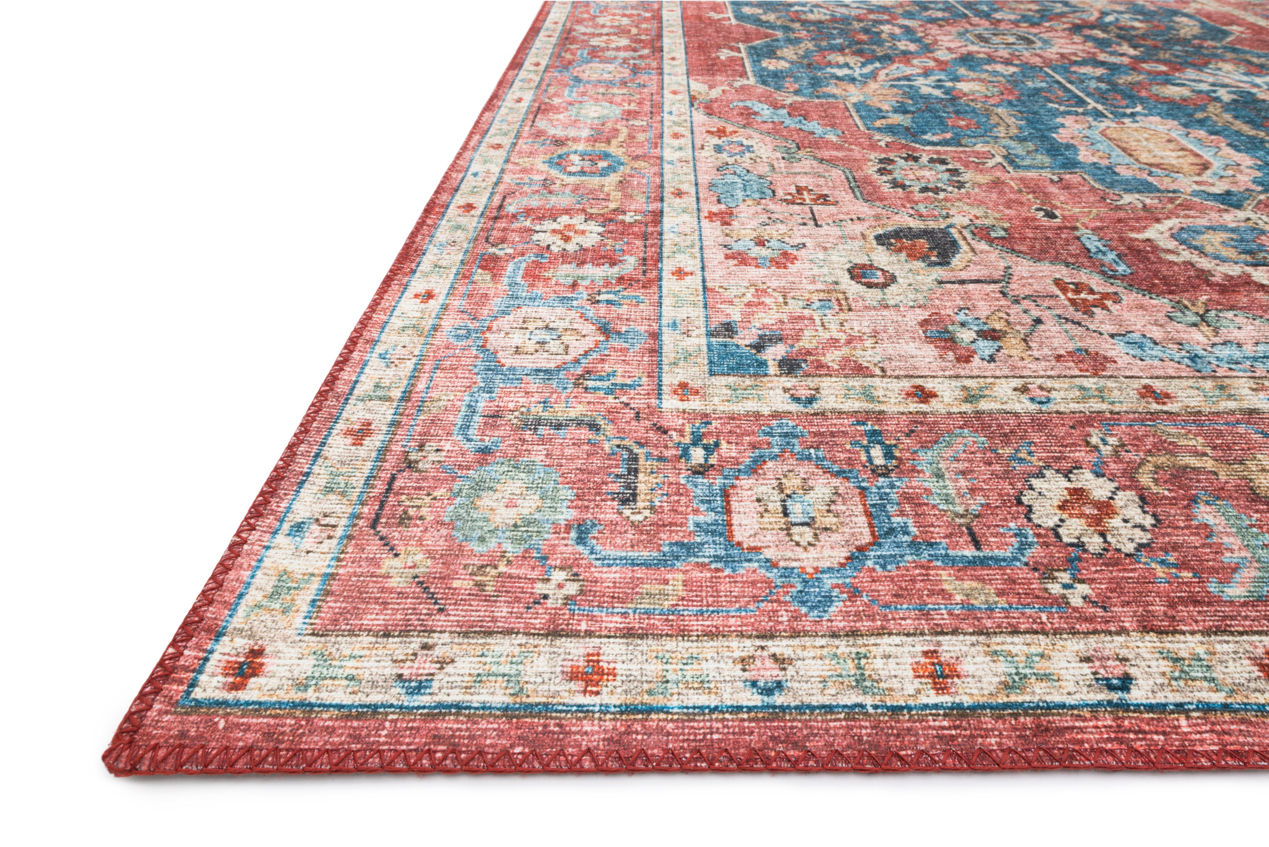 Loloi Skye Oriental Brick / Ocean Area Rug