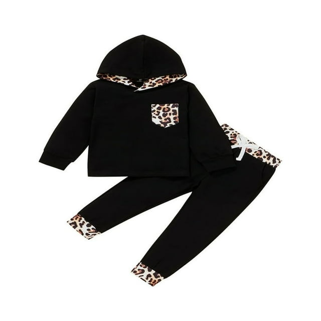 Baby Boys 2PCS Pants Sets Long Sleeve Neck Sweatshirt Tops Solid Color Pants Sets