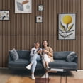 thumbnail image 3 of Self Adhesive Acoustic Wall Panels, 3D Peel and Stick Wall Panels for Sound Insulation, 24 x 48 in, 4 Piece, Dark, 3 of 8