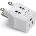 TRAHOOSouth Africa, Botswana Travel Adapter Plug With Dual USB + USA