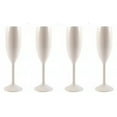 thumbnail image 1 of bedienty 4 Pcs Champagne 170ml Verre en Plastique PP, Réutilisable Résistant aux Bris d'Aliments, Verre à Cocktail pour Mariages, Noël Blanc, 1 of 5