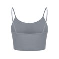 thumbnail image 3 of USSUMA Camisole Tops for Women Womens Tops Fashion Women Sleeveless Casual Vest Ladies Chest Pad Short Tank Tops Flash Deals Womens Tops Solidcolor, 3 of 6