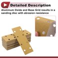 thumbnail image 4 of Unique Bargains 50Pcs Sanding Discs Wet Dry Waterproof Hook&Loop Sandpaper for Automotive Refinishing 2.76Inch x 7.8Inch 80 Grit 8 Hole Yellow Aluminum Oxide, 4 of 6