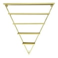 thumbnail image 6 of 5 Tiers Triangular Nail Polish Racks Wall-Mounted Cosmetics Display Rack Gold, 6 of 17