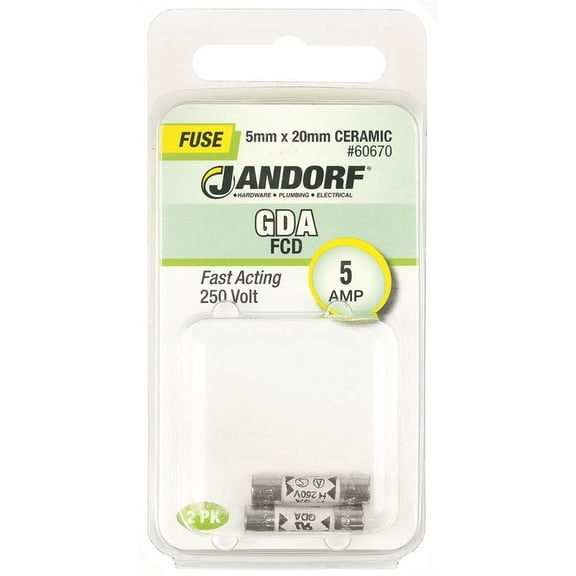 Jandorf Specialty Hardw Fuse Gda 5A Fast Acting 60670