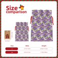 thumbnail image 3 of KLL Violets Flowers for Christmas Gift Bag,Holiday Bags for Gifts Christmas Bags & Drawstring Gift Pouch Reusable Holiday Gift Bags & Party Favor Bags (1 PCS)-Medium, 3 of 9