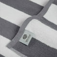 thumbnail image 4 of White Classic Luxury Cabana Stripe Cotton Beach Towels, Gray, 35 x 70, 2 Pack, 4 of 5