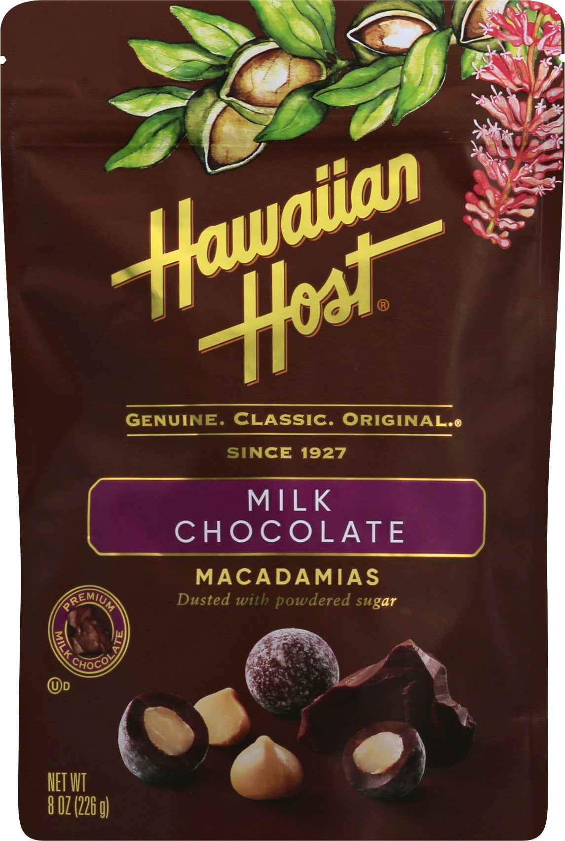 Hawaiian Host Milk Choc 8oz