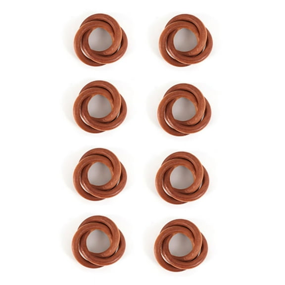 Three-Ring Napkin Rings, Decorative Handcuff  Ring, Napkin Holders, Napkin Rings Bulk for Party Decoration 8Pcs