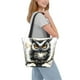 thumbnail image 2 of Fotbe Whimsical Owl On Branch Bolsa de Playa con Estampado, Bolsa de Hombro, Bolsa de Mano Espaciosa, Bolsa de Viaje Ligera, Bolsa de Compras Versátil, 2 of 6