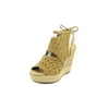 Marc Fisher Alani Open Toe Suede Wedge Heel