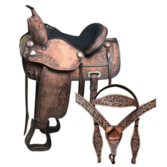 18 In Western Horse Treeless Saddle American Leather Trail Pleasure Tack