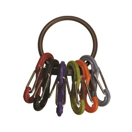 - Nite Ize KRG-03-01 S-Biner Key Ring, Black Plastic