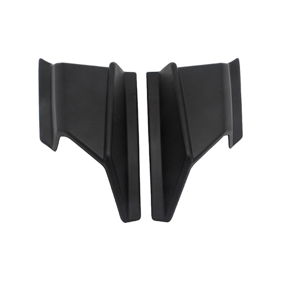 Black Motorcycle Front Side Spoiler Wing for Motorbike ABS Durable Decorate 2pcs 4.5in