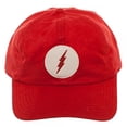 thumbnail image 2 of DC Comics The Flash Suede Adjustable Dad Hat w/Leather Patch, 2 of 2
