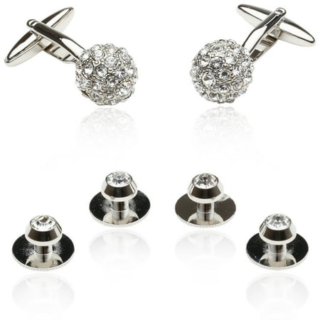 Cuff Daddy Crystal Ball Cufflinks Set