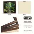 thumbnail image 4 of 2D Flat, d Forest River Landscape Wall Art Decor, 8x8 Inch Heart Hanging Decorative Wall Plaque, Nature Scene Wooden Hanging Ornament for Bedroom Living Room, Unique Gift for F, 4 of 9