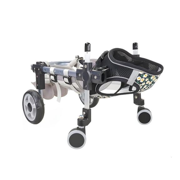 LAIQIEN Four Wheel Stable Canine Wheelchair Adjustable Lightweight for Easy Movement