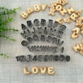 thumbnail image 3 of Pack of 37 Alphabet Letter & Number Fondant Icing Cutter Set-Small Size- Cake Decorating Mold, 3 of 8