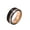 Black&Rose Gold-8mm, variant on Men's Tungsten Steel 8mm Ring Rose Gold Grooved Brushed Finish Comfort Fit Black Size 9
