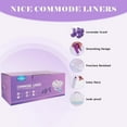 thumbnail image 4 of Commode Liners with Absorbent Pads for Bedside Commode, Commode Toilet,50 La-Vender Scented Bedside Commode Liners and 50 Commode Pads, White, 4 of 7