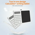 thumbnail image 2 of 10 Digit Calculator with Writing Tablet Time Function LCD Display Desk Calculator with Erasable Handwriting Notepad Basic Calculator for Office School Home Business, 2 of 9