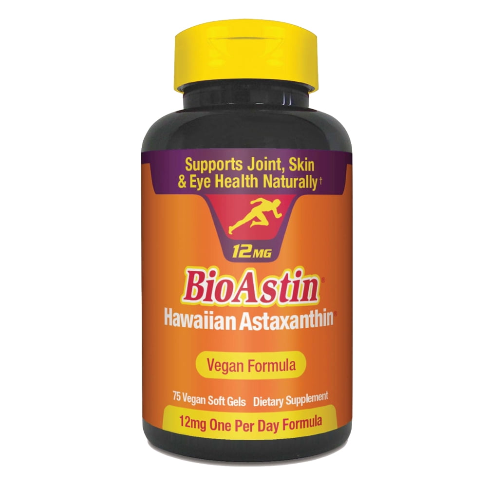 BioAstin Hawaiian Astaxanthin, Vegan, 12mg, 75 Ct
