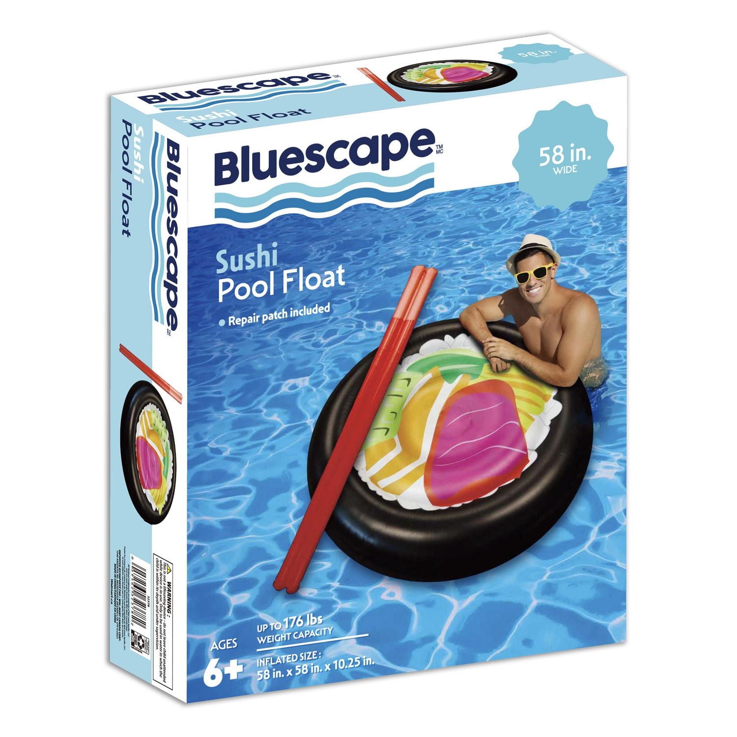 Bluescape Sushi Pool Inflatable - 60", Bluescape Sushi Pool Inflatable