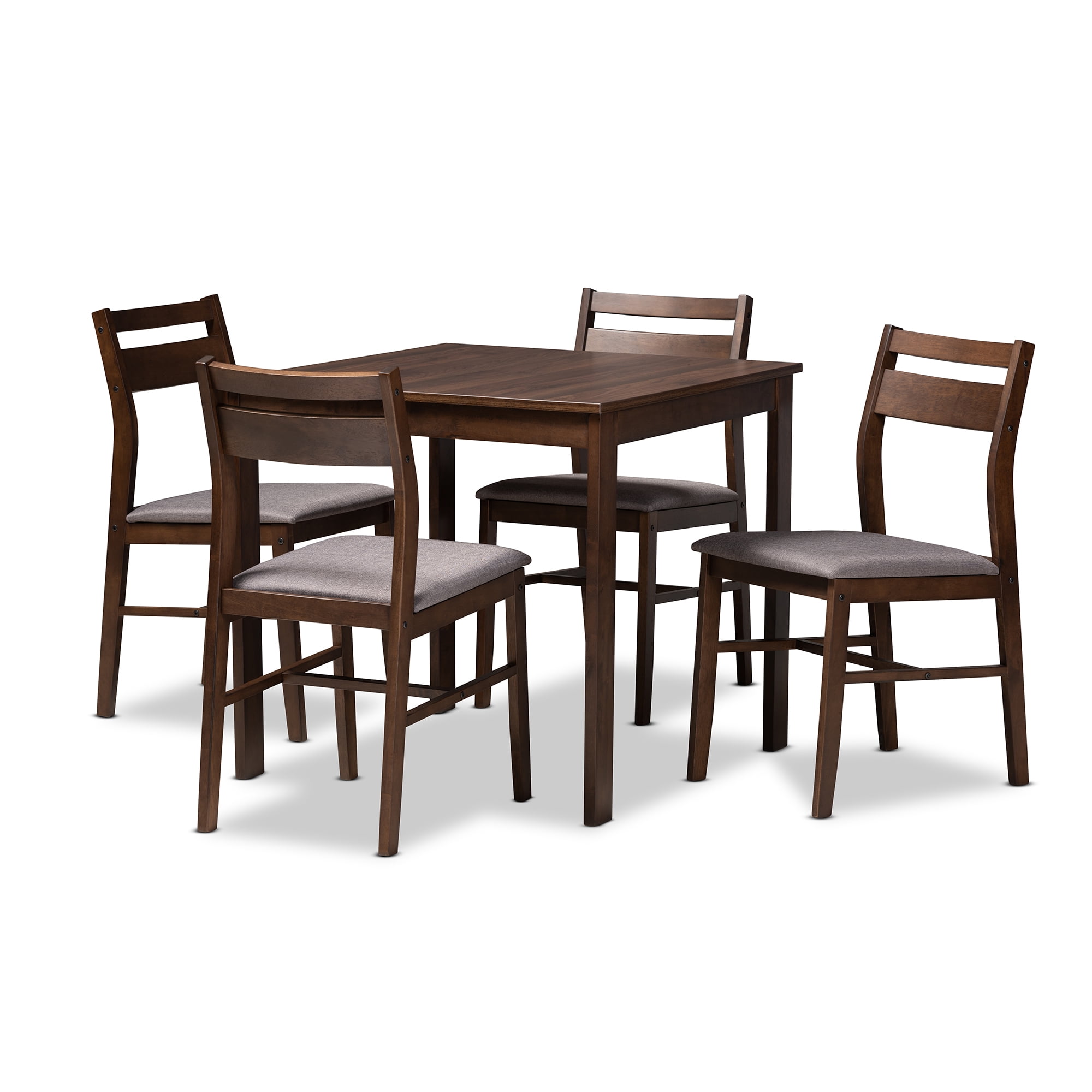 Baxton Studio Lovy Modern And Contemporary 5 Piece Wood Dining Set Walmart Com Walmart Com