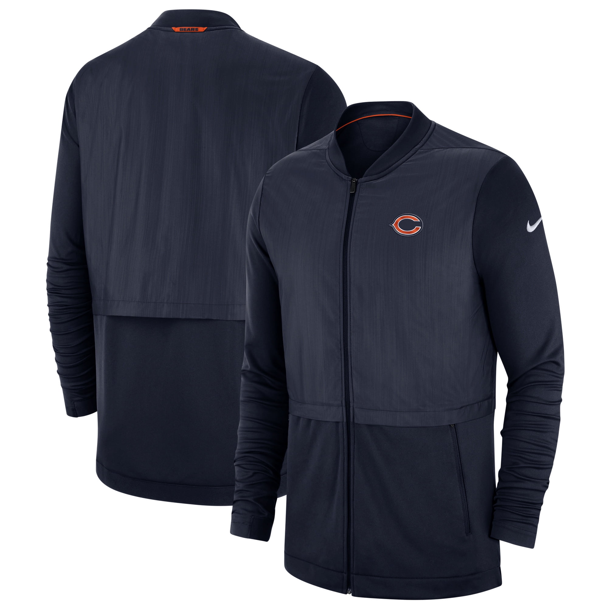 Chicago Bears Nike Sideline Elite Hybrid Full-Zip Jacket - Navy - Walmart.com