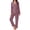 Fuchsia, variant on Womens Pajama Sets Long Sleeve Button Down Tops Drawstring Pants Sleepwear Nightwear Soft Pjs Sets with Pockets