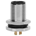 thumbnail image 1 of Conector hembra M12-F2-P4 para montaje en panel F2 M12 IP67, resistente al agua, adaptador de enchufe de 4 pines, 1 of 14