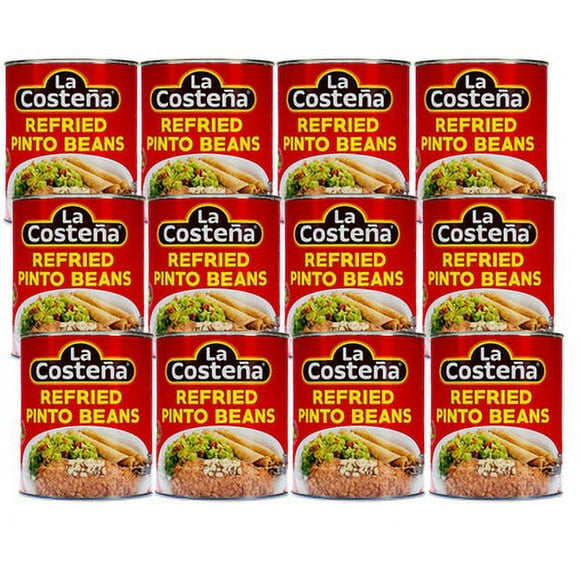 La Costeña Refried Pinto Beans 28.9 oz (12-Case) - Delicious and Nutritious Refried Pinto Beans