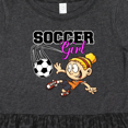 thumbnail image 4 of Inktastic Soccer Girl Girls Toddler Dress, 4 of 5