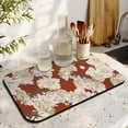 thumbnail image 3 of Washable Rubber Colorful Floral Dish Drying Mats for Kitchen Counter Home Large Coffee Bar Pad Accessories and Decor for Utensils Stemware 19.5''x12'', 3 of 7