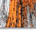thumbnail image 5 of Flash Furniture Rylan Rectangular Contemporary Grey, Orange Area Rug, 5' x 7', 5 of 5
