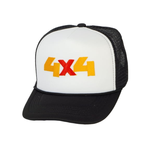 Offroad 4x4 Life Hat - Overland Rock Crawler Cap, White/Green