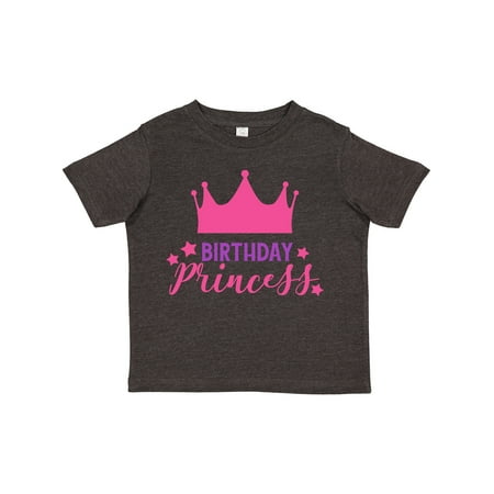 

Inktastic Birthday Princess Little Princess Crown Stars Gift Toddler Toddler Girl T-Shirt