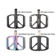 thumbnail image 2 of Greeniant 1 par de accesorios mejorados de Pedal de bicicleta, clavos de fijación de plataforma plana para bicicleta, pedales de Metal de Ciclismo Vistoso ColoridoDu+2Rodamientos, 2 of 6