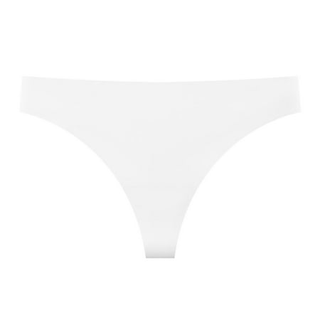 Holster Underwear Women Womens V String Panties Seamless Ice Silk Bikini Underwear For Women Low Waist Comfortable Breathable Pure Bottom Crotch For Girls Thong