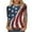 D-Multicolor, variant on American Flag Women Shirt Women Red White and Blue Shirt 4th of July T Shirt Women 4th of July Women Tops Womens 4th of July Tees Casual Crewneck 3/4 Sleeve Loose T Shirt Ladies Blouses Shirts