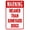 Warning Sign 3, variant on Men Working Above Warning Sign, Construction Security Metal Sign - 8"x12" Custom Safety Caution Decor for Business Home Outdoor Indoor Road Yard Garage Street Wall