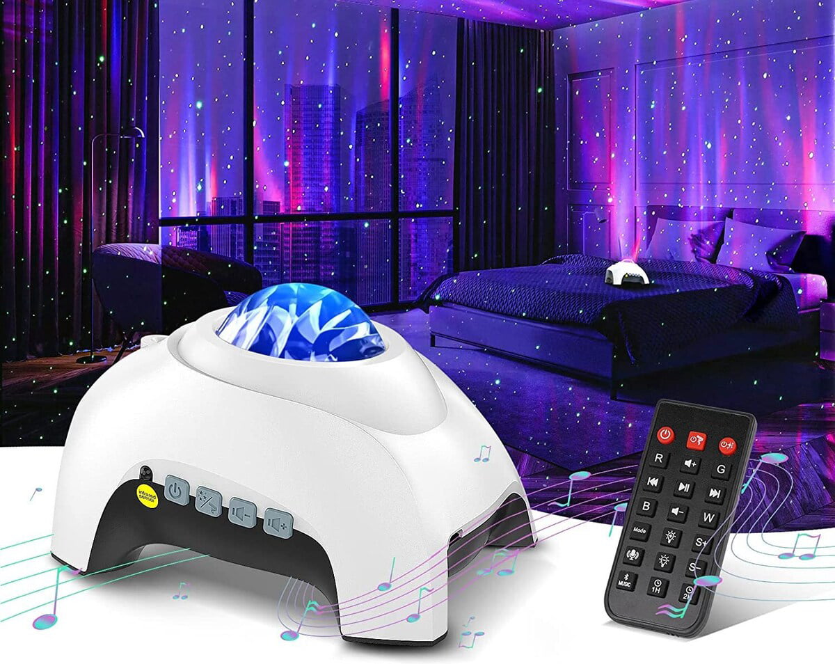 Northern Galaxy Light Aurora Projector with 33 Effects, Night Lights LED Projector for Bedroom Nebula Lamp, Remote Control, White - Walmart.com
