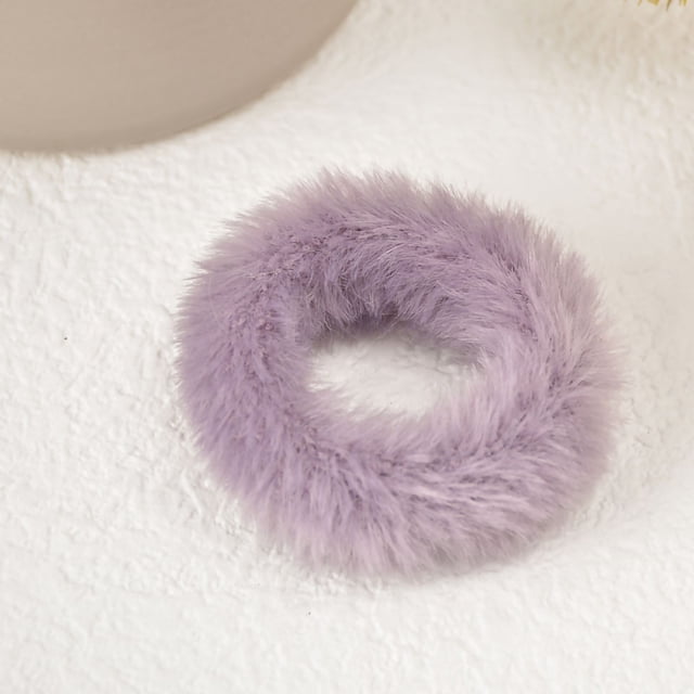 Fiudx Lazo para El Cabello Accesorios para El Cabello Cubierta de Color Puro Lazo de Goma Lazo para El Cabello