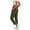 Army Green women cargo pants elastic waist a1, variant on Cagogo Women Cargo Pants Elastic Waist with Pockets Casual Solid Basic Ankle Pants Regular Fit Drawstring Trousers for Outdoor Work Hiking Travel, Beige S