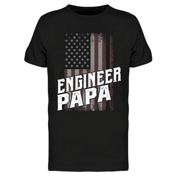 American Engineer Papa T-Shirt Men -Image by Shutterstock, Male Large