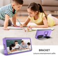 thumbnail image 6 of SaniMore for Samsung Galaxy Z Fold 3 7.6 inch Slim Case, Military Grade Shockproof Hard PC Cover Built-in Invisible Folding Bracket Kickstand Thickened Lens Frame for Samsung Z Fold 3, Purple, 6 of 10