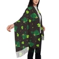 thumbnail image 3 of Rateoe St. Patrick's Day8 Women's Traditional Scarf Wrap Tassel Shawl Fringes Neck Head Shawl Retro Scarf, 3 of 8