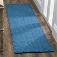 thumbnail image 3 of SAFAVIEH Natural Fiber Geraldine Geometric Jute Runner Rug, Blue, 2'3" x 8', 3 of 9
