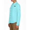 thumbnail image 2 of Women's UPF 50+ UV Protection Shirt, Long Sleeve Fishing Shirt, Breathable and Fast Dry Pale Light Blue 2XL, 2 of 7